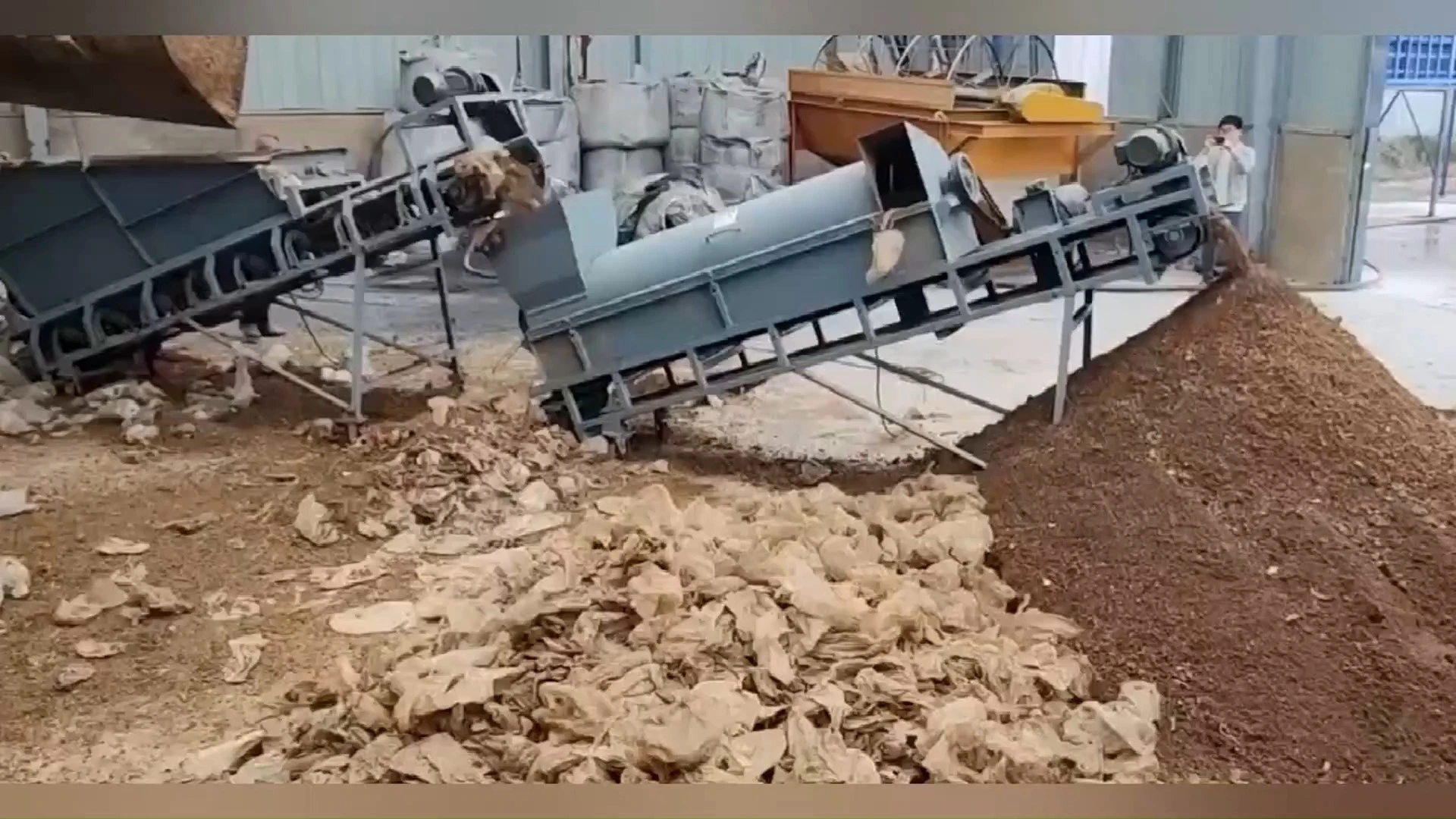 600/700L Mushroom Bag Crusher Separator Machine - Image 2