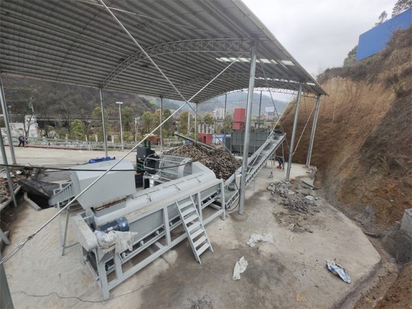 800/900L Mushroom Bag Crusher Separator Machine