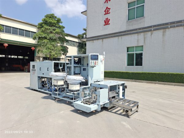 Full automatic Mushroom Substrate Bagging Capping Basketing Machine