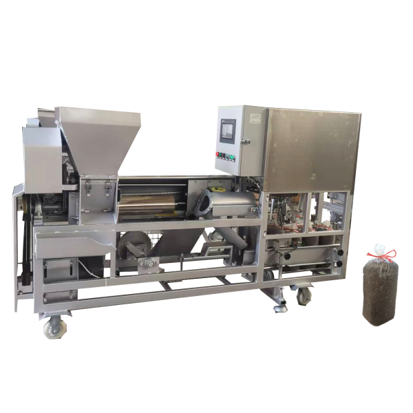 Mushroom Bagging Machine with Rope Sealing