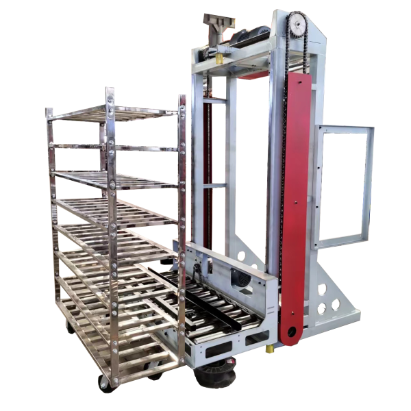 Mushroom Basket Loading Machine.