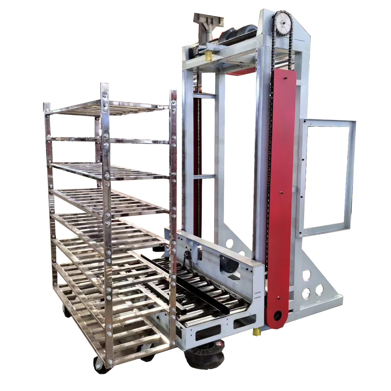 Mushroom Basket Loading Machine.